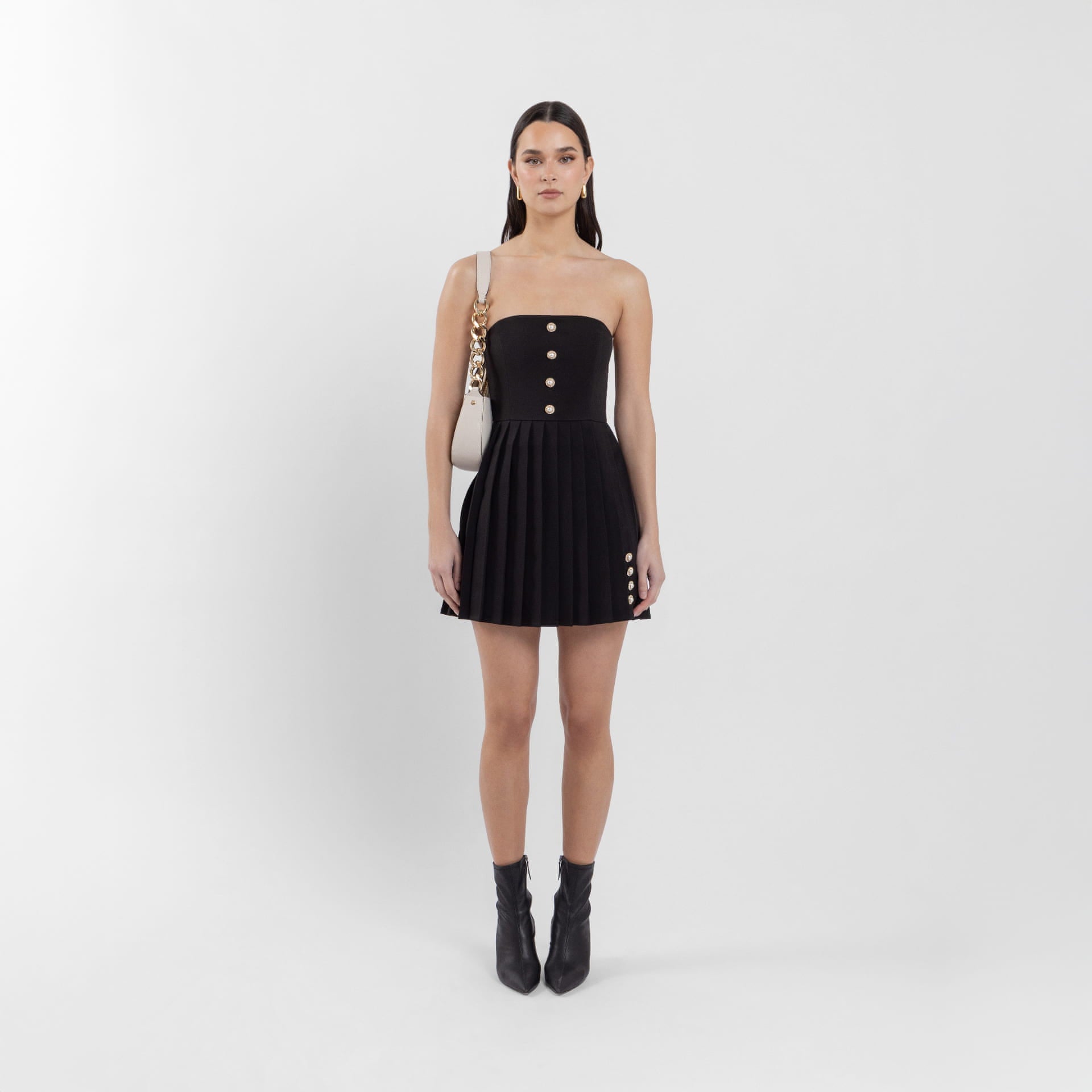 Black Bardot Mini Dress (Bardot)
