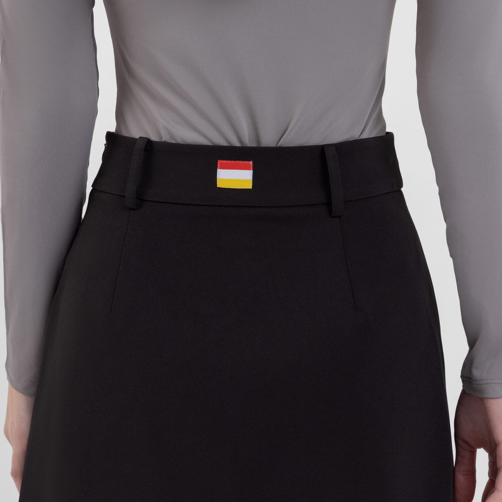Black Plain Mini Skirt (Charley)