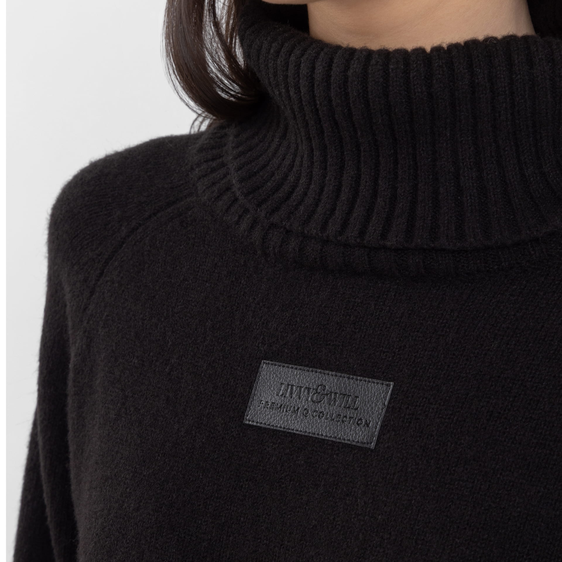 Black Polo Neck Knitwear (Kim) (Olivia Claire Collection)