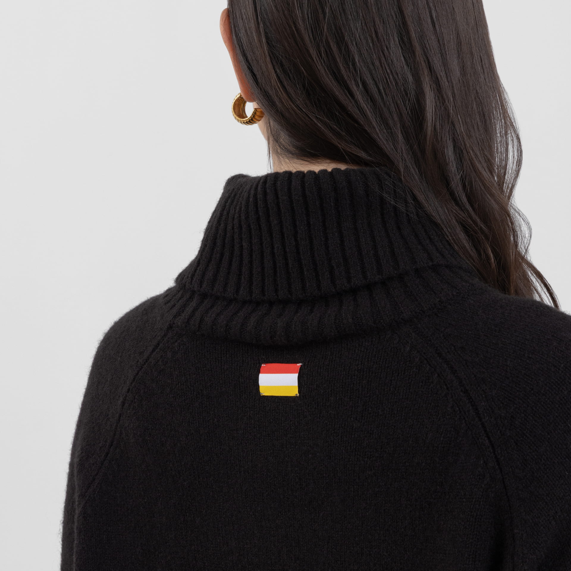 Black Polo Neck Knitwear (Kim) (Olivia Claire Collection)