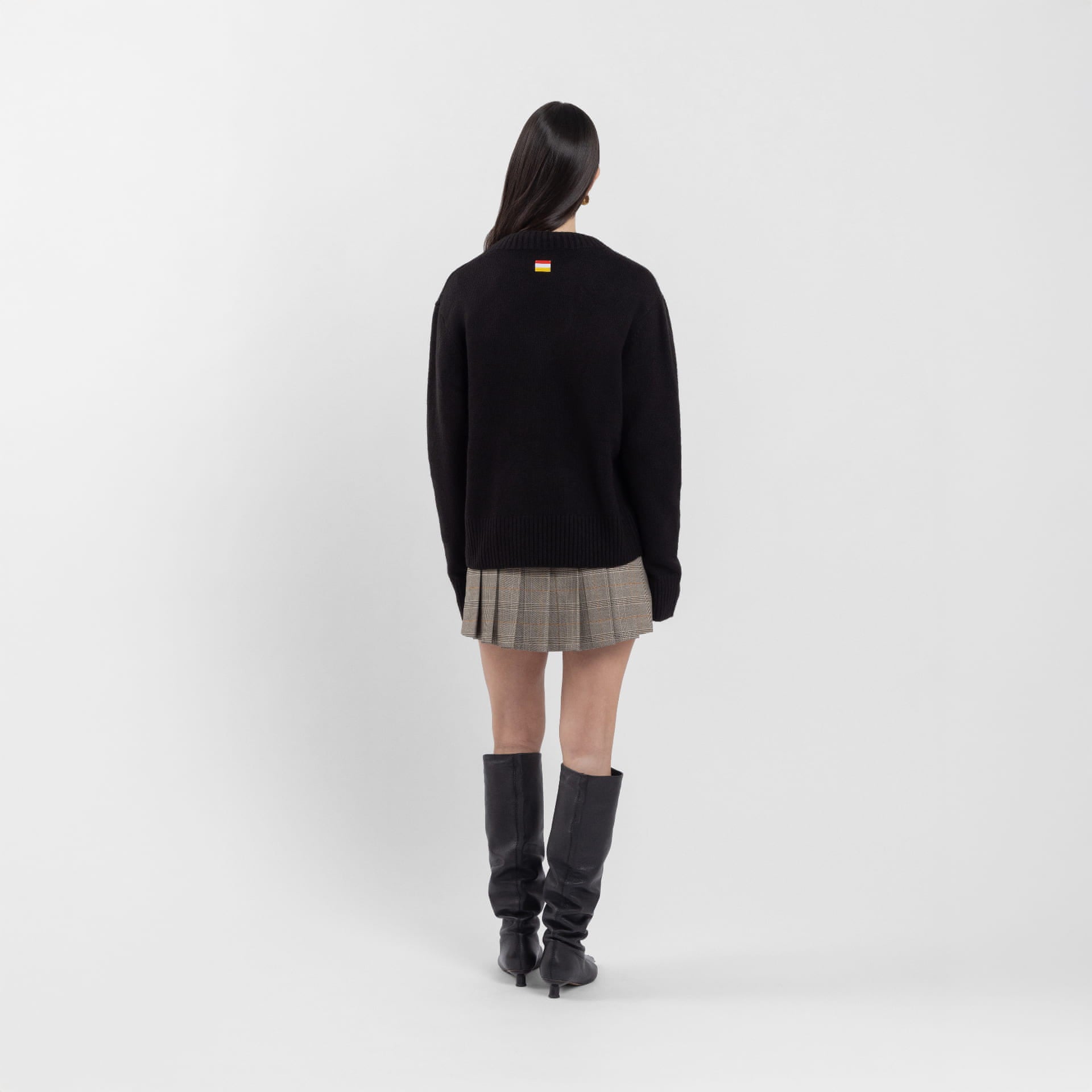Black V Neck Knitwear (Kim) (Olivia Claire Collection)