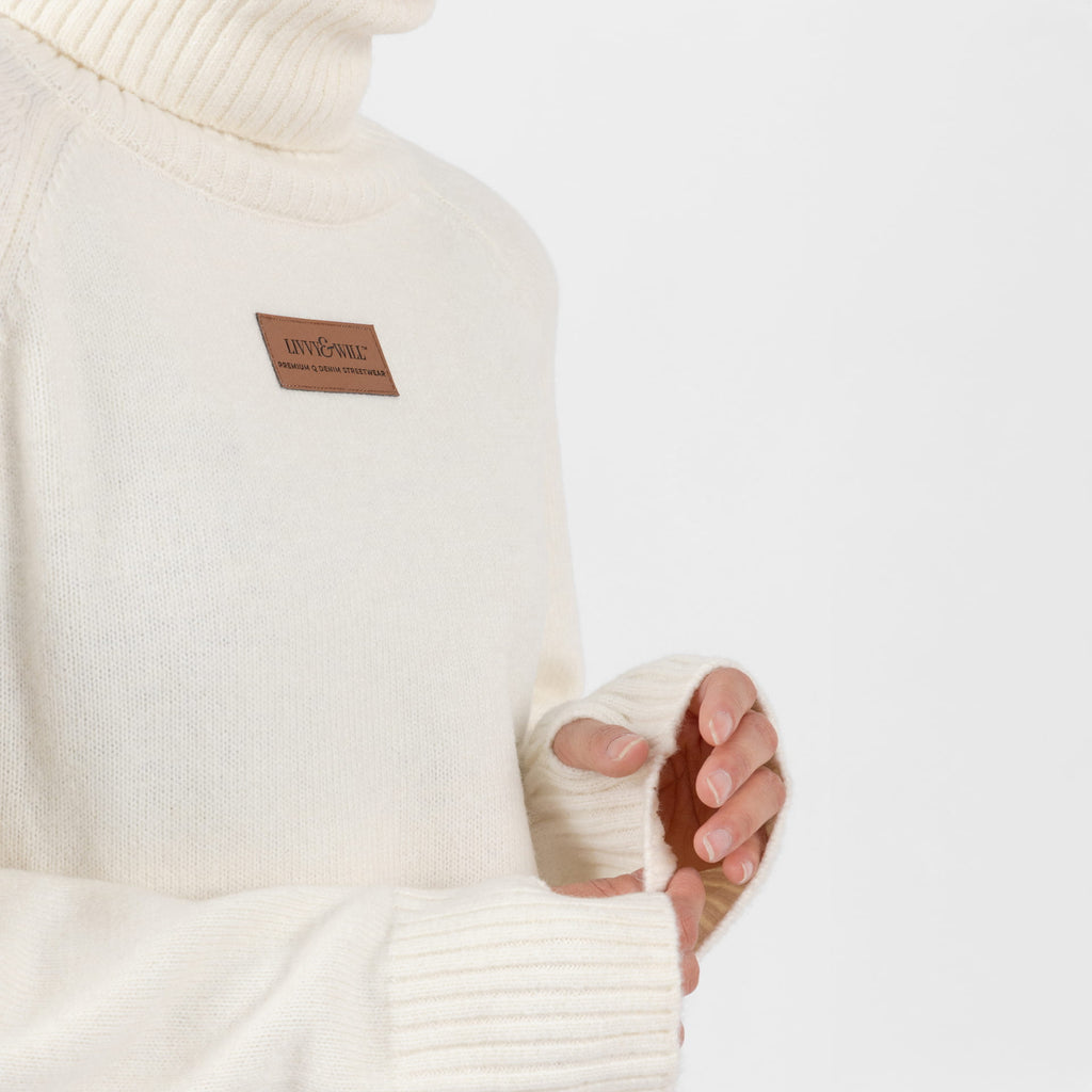 Cream Polo Neck Knitwear (Kim) (Olivia Claire Collection)