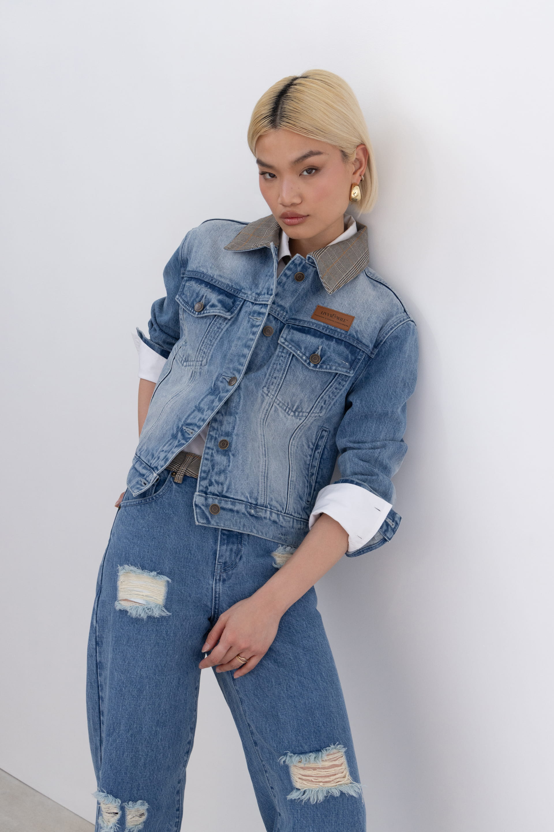 Japanese Denim Trucker Jacket (Olivia Claire Collection)