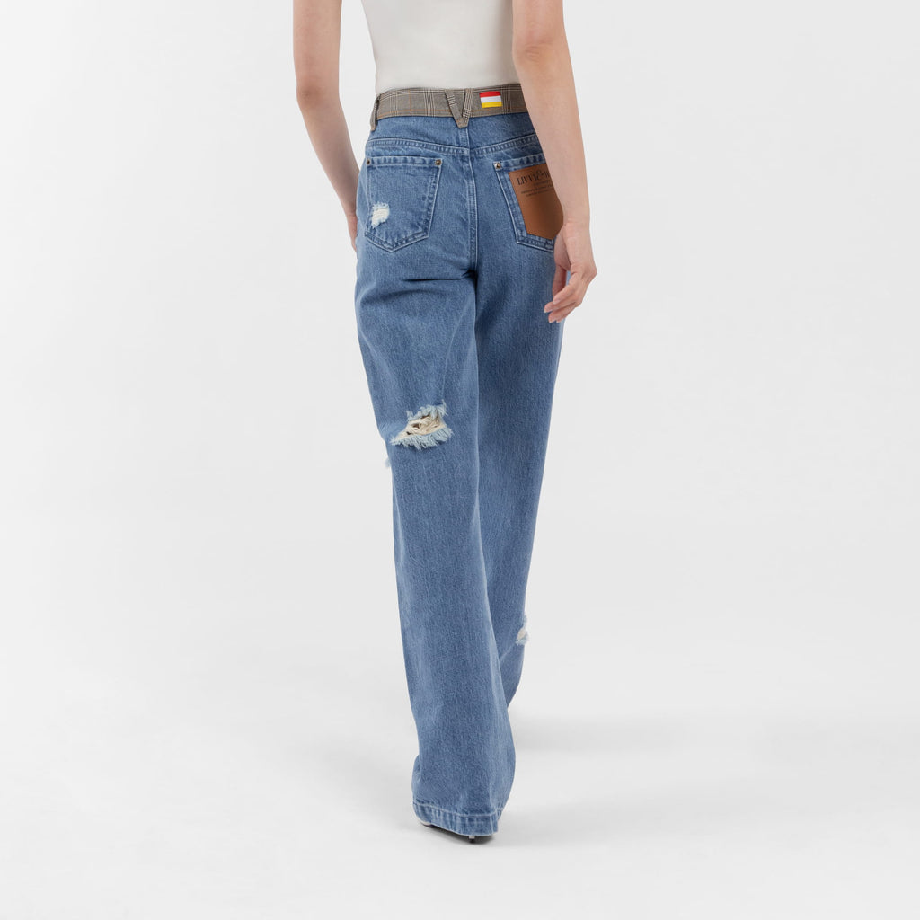 Japanese Denim Wide Leg Jeans (Olivia Claire Collection)