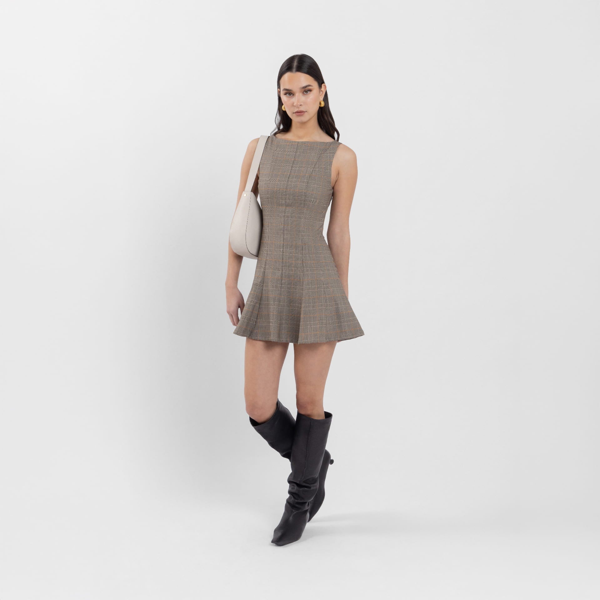 PoW Boat Neck Mini Dress (Bethany) S PoW Boat Neck Mini Dress (Bethany) S