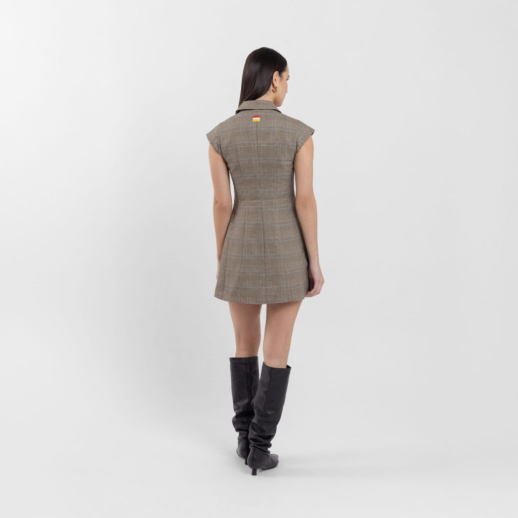 PoW Collar Neck Mini Dress (Olivia Claire Collection)