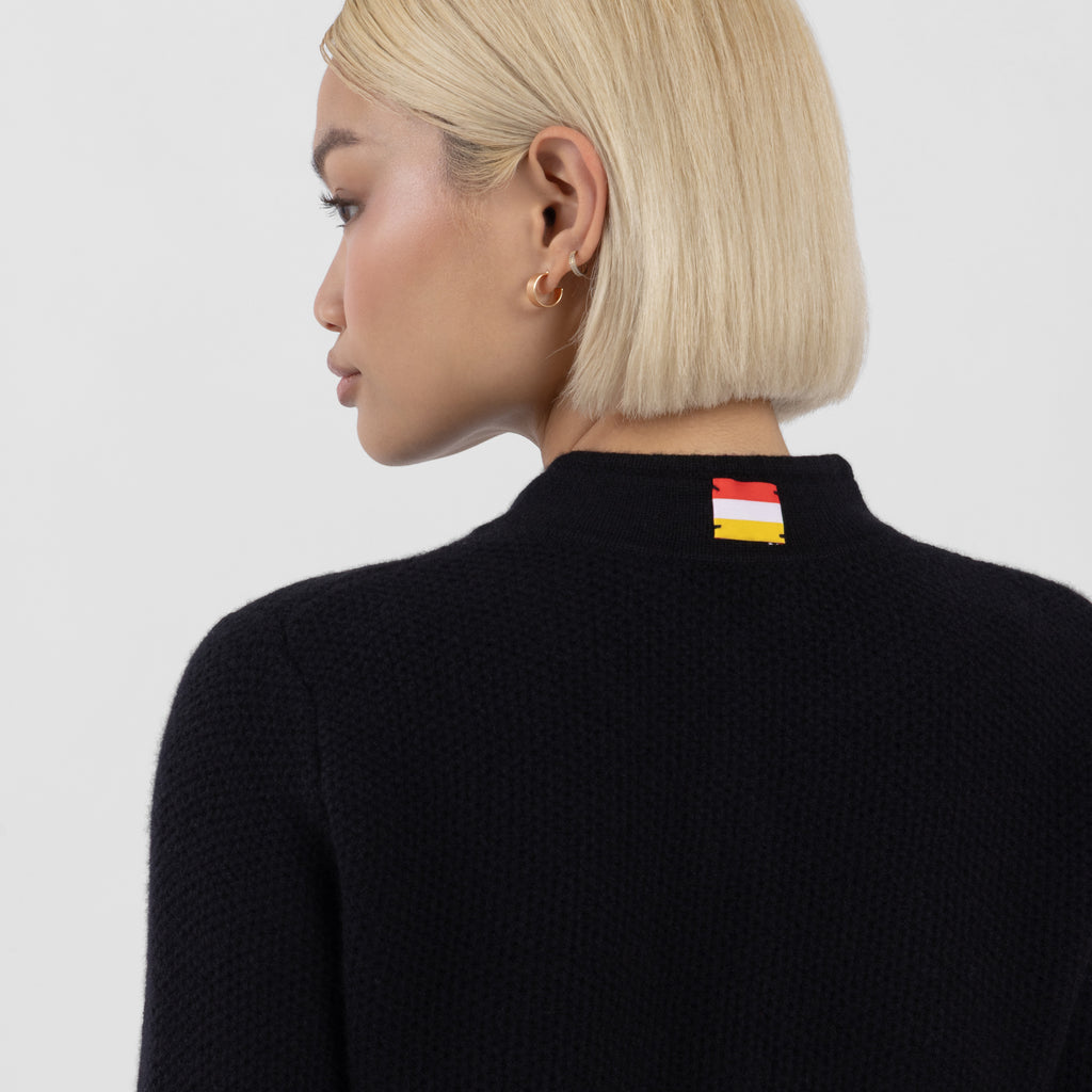 Black 100% Cashmere Cardigan (The Lee Cashmere Collection)