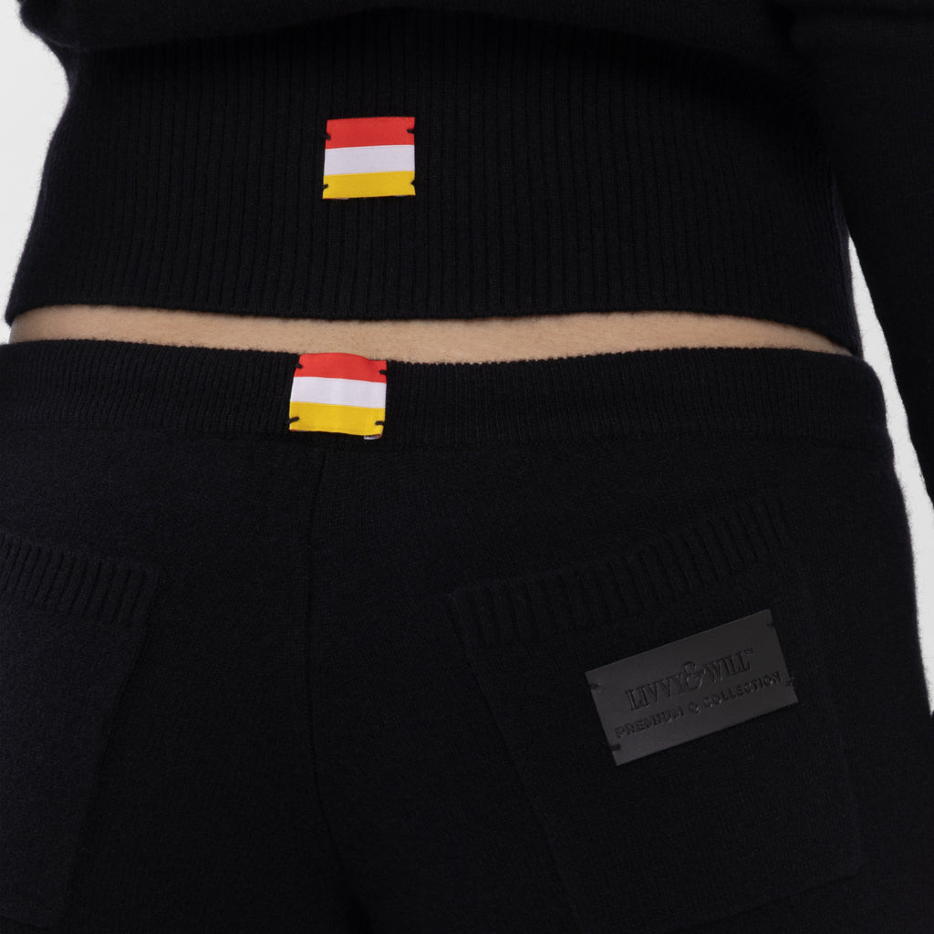 Black 100% Cashmere Relaxed Trousers (The Lee Cashmere Collection)