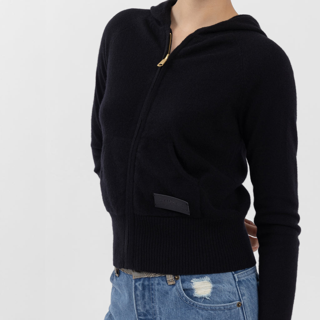 Black 100% Cashmere Hoodie (The Lee Cashmere Collection)