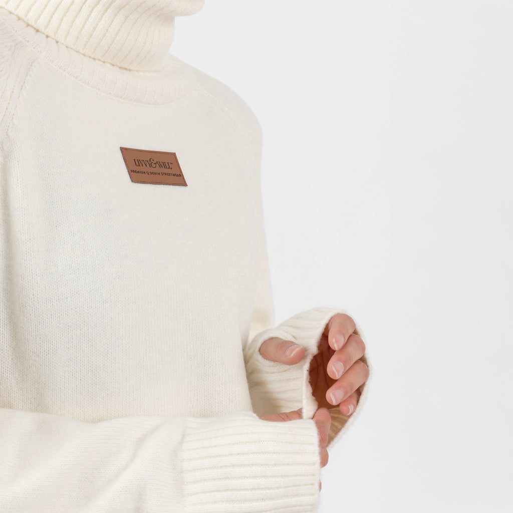 Cream Polo Neck Knitwear (Kim) (Olivia Claire Collection)