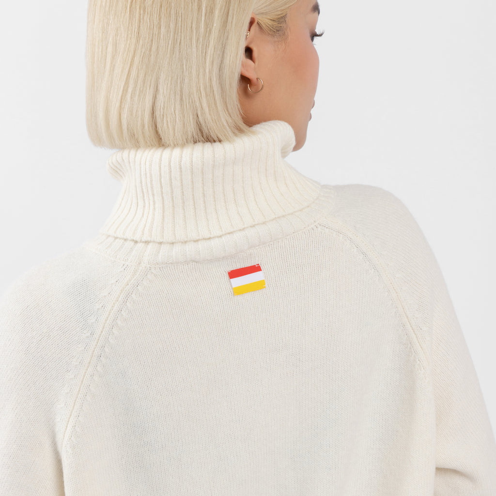 Cream Polo Neck Knitwear (Kim) (Olivia Claire Collection)