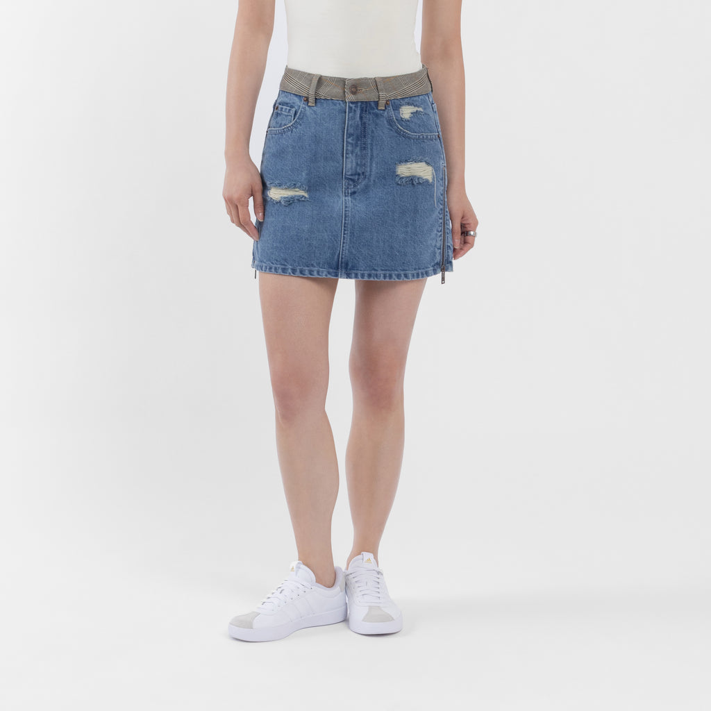 Japanese Denim Mini Skirt (Olivia Claire Collection)