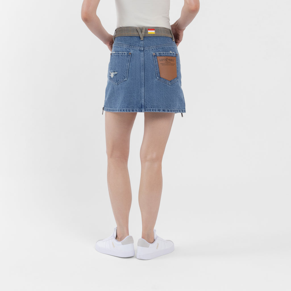 Japanese Denim Mini Skirt (Olivia Claire Collection)