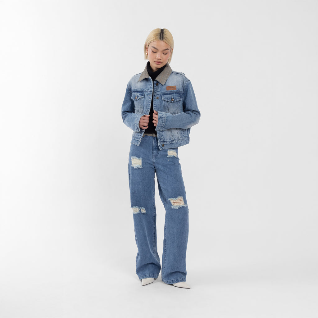 Japanese Denim Trucker Jacket (Olivia Claire Collection)