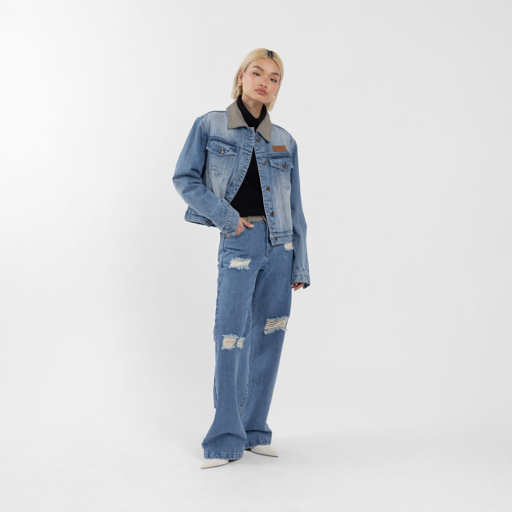 Japanese Denim Trucker Jacket (Olivia Claire Collection)