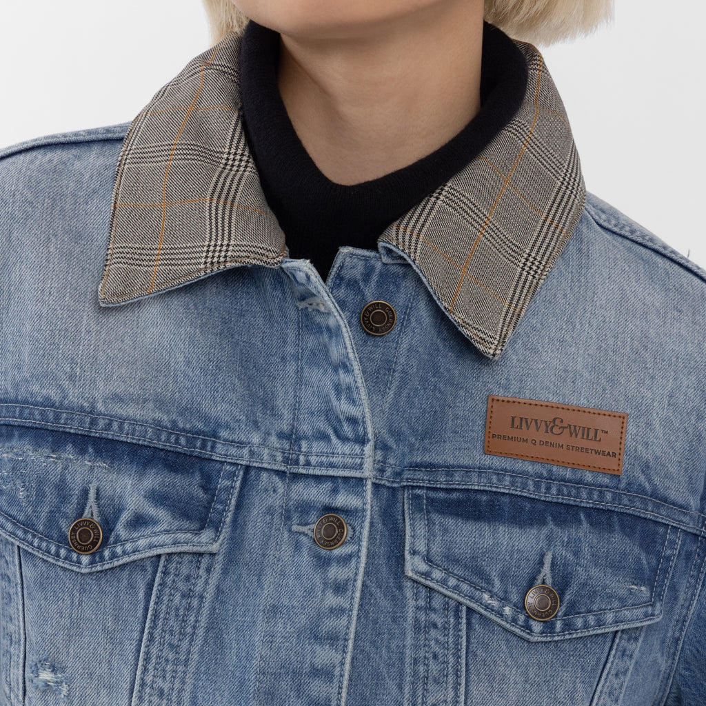 Japanese Denim Trucker Jacket (Olivia Claire Collection)
